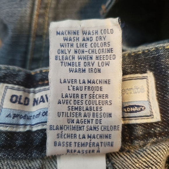 Old Navy Maternity Capri Cropped Jeans Raw Frayed Hem Women's Medium M Cute EUC - Picture 6 of 6